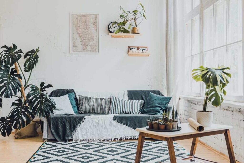 maison scandinave rideaux